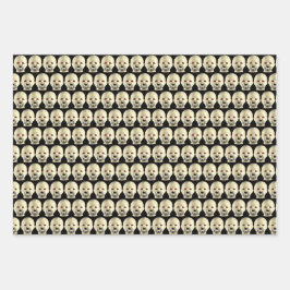 Ik hou van griezelige poppen - Doll Head Inpakpapier Vel