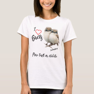Ik hou van grillige spotvogel baby's t-shirt