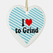 Ik hou van Grind Keramisch Ornament (Rechts)