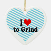 Ik hou van Grind Keramisch Ornament (Achterkant)