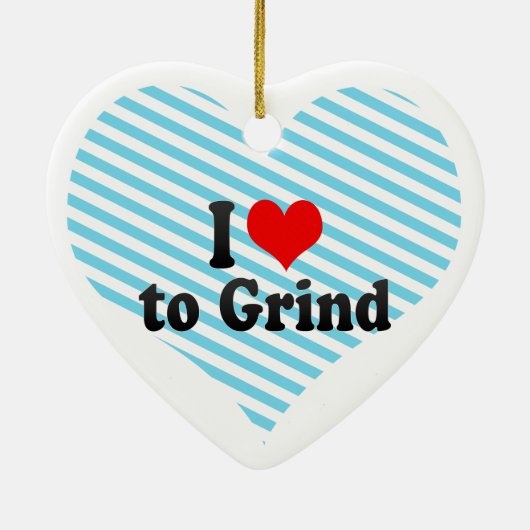 Ik hou van Grind Keramisch Ornament (Achterkant)