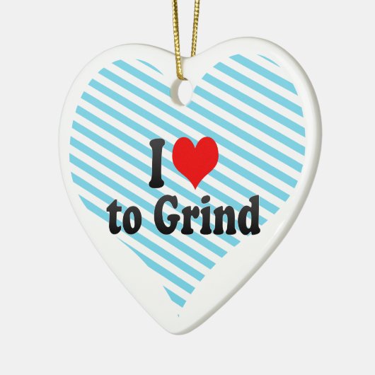 Ik hou van Grind Keramisch Ornament (Links)