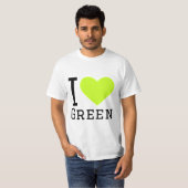Ik hou van groen t-shirt (Voorkant volledig)
