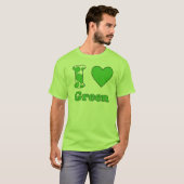 Ik hou van groen t-shirt (Voorkant volledig)