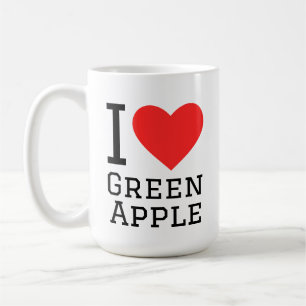 Ik hou van groene appel koffiemok