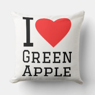 Ik hou van groene appel kussen