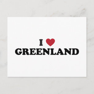 Ik hou van Groenland Briefkaart