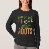 Ik hou van groente en fruit Gardener Funny Gardeni T-shirt (Voorkant)