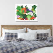 Ik hou van groenten canvas afdruk (Insitu (Slaapkamer))