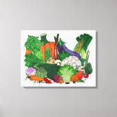Ik hou van groenten canvas afdruk (Voorkant)