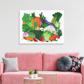 Ik hou van groenten canvas afdruk (Insitu (Woonkamer))