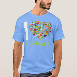 Ik hou van groenten en fruit groenten t-shirt