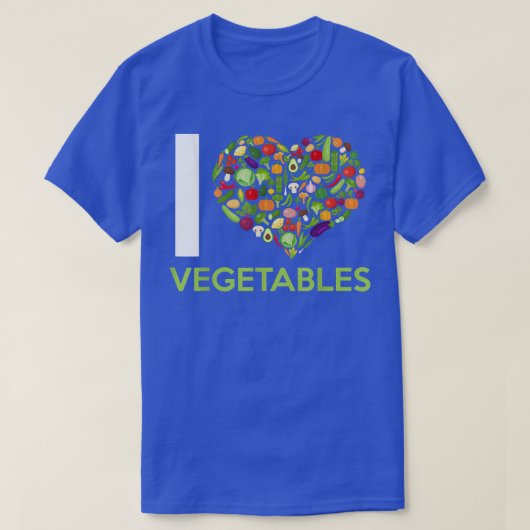 Ik hou van groenten en fruit groenten t-shirt (Design voorkant)