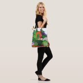 Ik hou van groenten tote bag (Op model)
