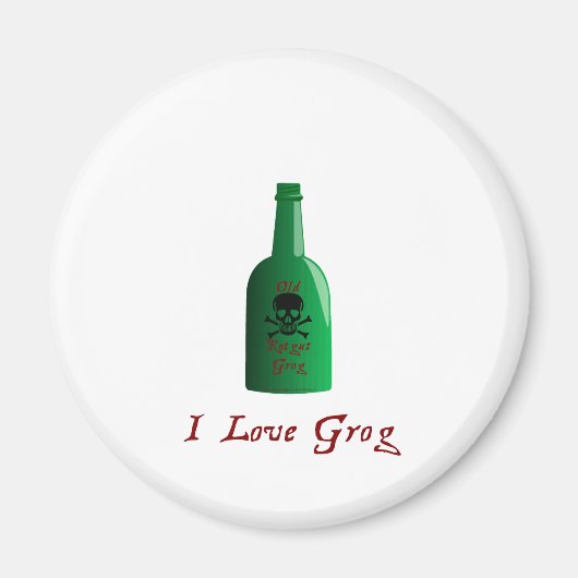 Ik hou van Grog! Magneet (Voorkant)