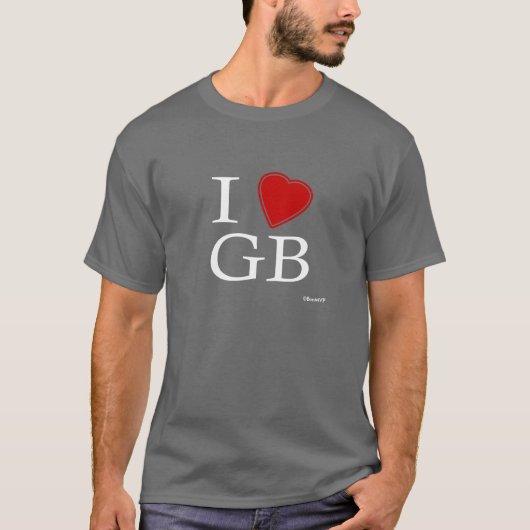 Ik hou van Groot-Brittannië T-shirt (Voorkant)