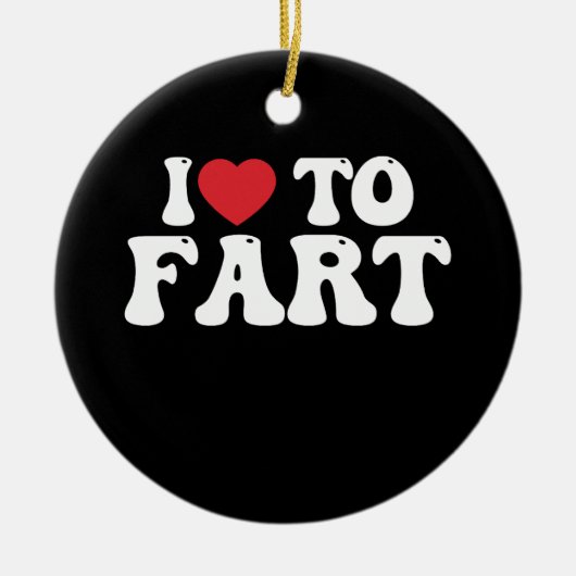 Ik Hou Van Groovy Winden Laten Keramisch Ornament (Voorkant)