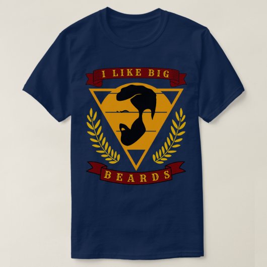 Ik hou van grote baarden 1 t-shirt (Design voorkant)
