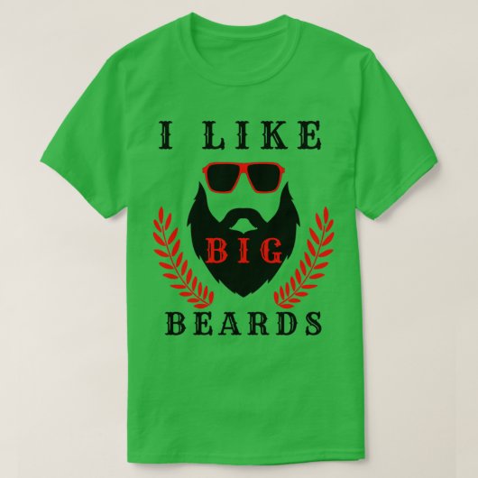 Ik hou van grote baarden t-shirt (Design voorkant)