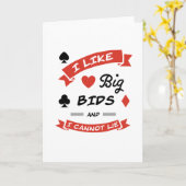 Ik hou van grote biedingen en ik kan niet liegen - kaart (Gele Bloem)