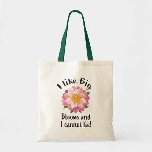 Ik hou van grote bloemen en ik kan niet liegen! tote bag (Voorkant)