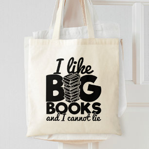 Ik hou van grote boeken en ik kan geen grappig Gez Tote Bag