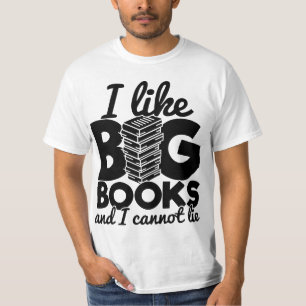 Ik hou van grote boeken en ik kan niet lachen om g t-shirt