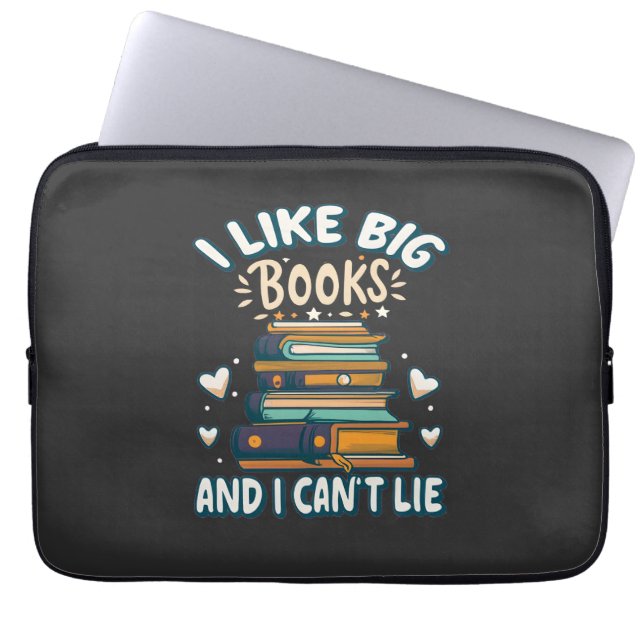 Ik hou van grote boeken en ik kan niet liegen grap laptop sleeve (Voorkant)