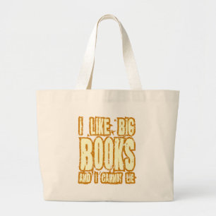 Ik hou van grote boeken en ik kan niet liegen tote bag