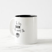 Ik hou van grote boeken, mok (Voorkant links)