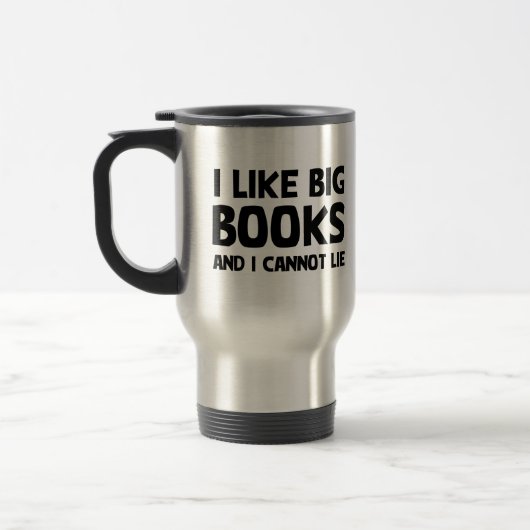 Ik hou van grote boeken reisbeker (Links)