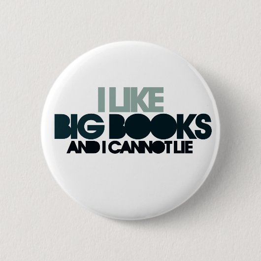 Ik hou van grote boeken ronde button 5,7 cm (Voorkant)