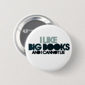 Ik hou van grote boeken ronde button 5,7 cm (Voorkant /achterkant)