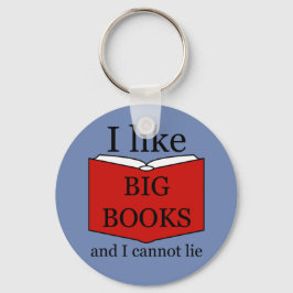 Ik hou van grote boeken sleutelhanger