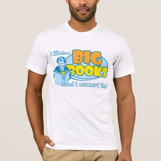 Ik hou van grote boeken t-shirt (Voorkant)