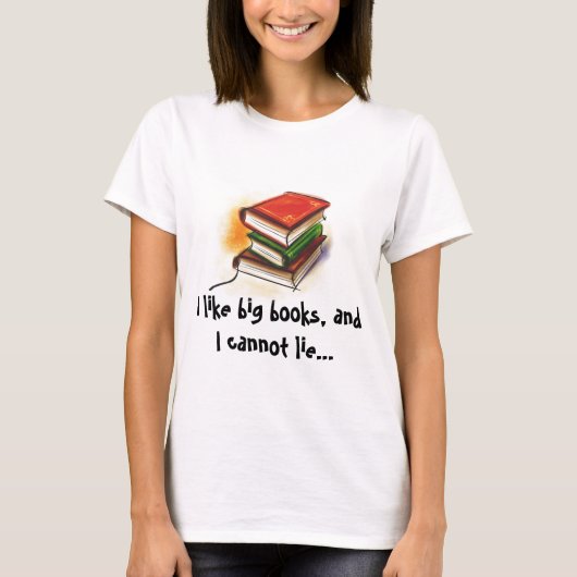 Ik hou van grote boeken t-shirt (Voorkant)