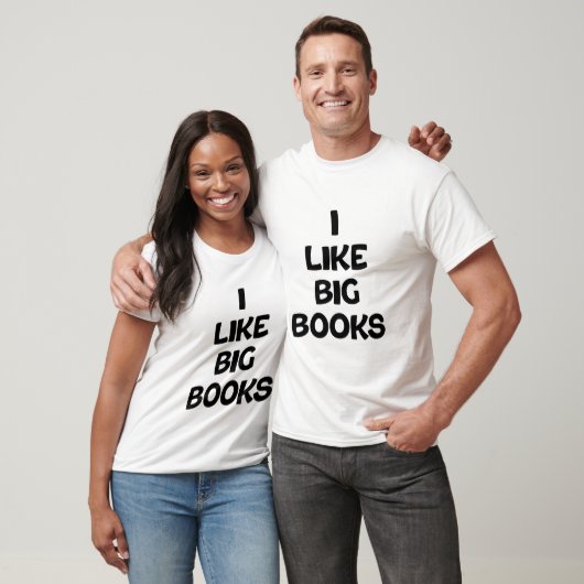 Ik hou van grote boeken t-shirt (Unisex)