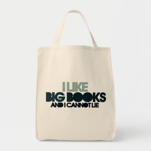 Ik hou van grote boeken tote bag (Voorkant)