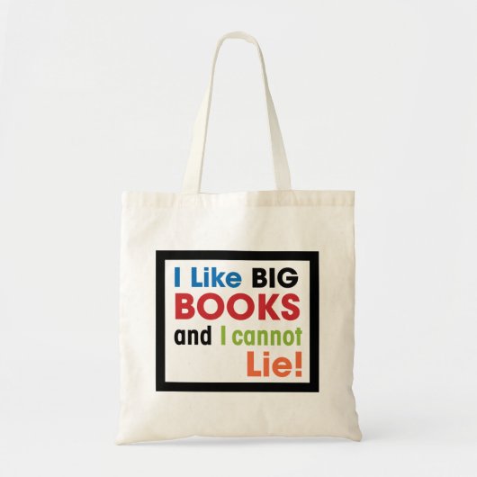 Ik hou van grote boeken... tote bag (Voorkant)