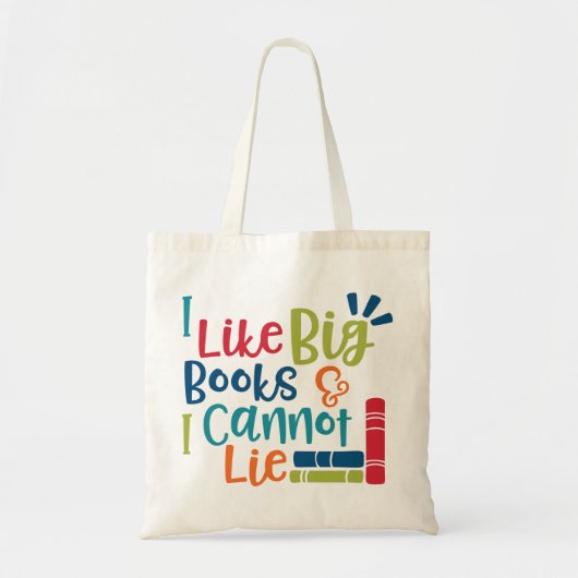 Ik hou van grote boeken tote bag (Voorkant)