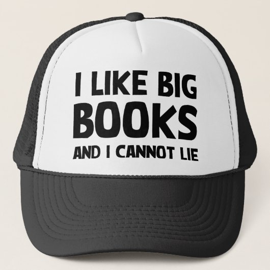Ik hou van grote boeken trucker pet (Voorkant)