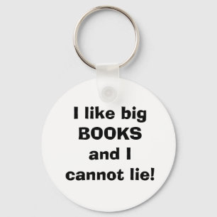 Ik hou van grote boekenketen sleutelhanger