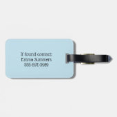 Ik hou van grote boten en ik kan niet van cruises  bagagelabel (Achterkant horizontaal)