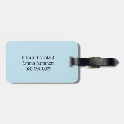 Ik hou van grote boten en ik kan niet van cruises  bagagelabel (Achterkant horizontaal)