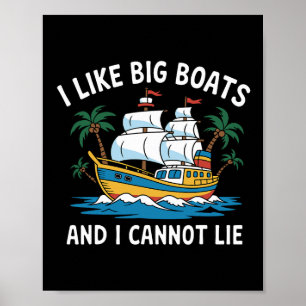 Ik Hou Van Grote Botens En Ik Kan Niet Liegen Grap Poster