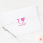 Ik hou van grote broer ronde sticker (Envelop)
