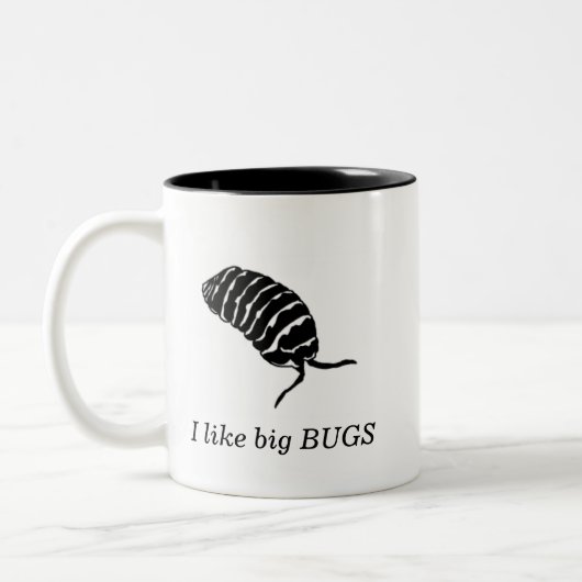 Ik hou van grote BUGS Two-Tone Coffee Mok (Links)