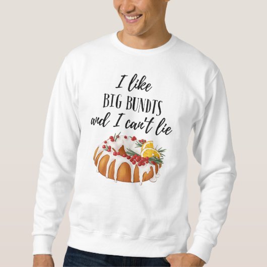 IK HOU VAN GROTE BUNDT CAKE THANKSGIVING SWEATSHIR TRUI (Voorkant)