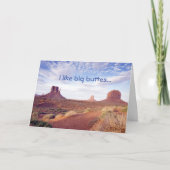 Ik hou van grote buttes verjaardagskaart kaart (Voorkant)
