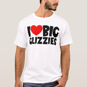 Ik hou van grote Glizzies hotdog 4 juli Glizzies T-shirt